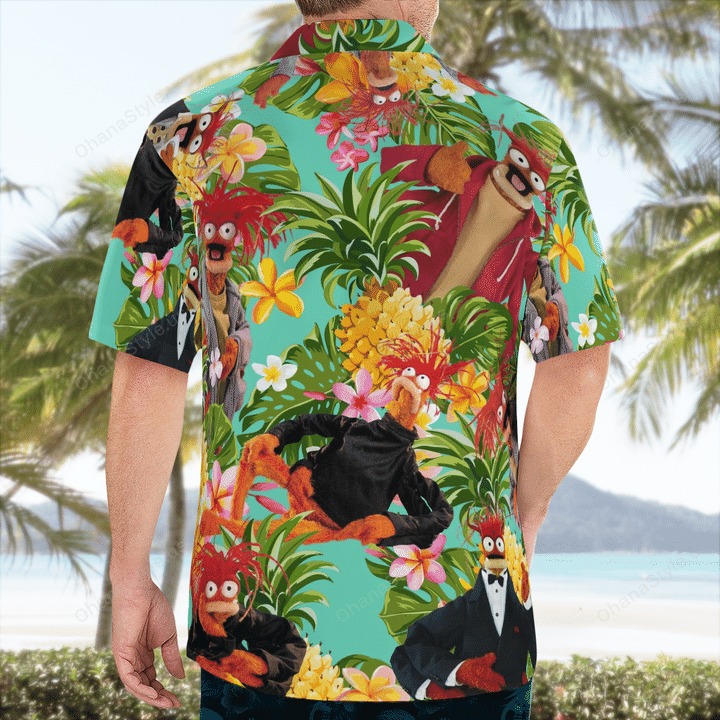 Pepé The King Prawn Muppets Tropical Hawaiian Shirt Pepé The King Prawn Muppets Tropical Hawaiian Shirt