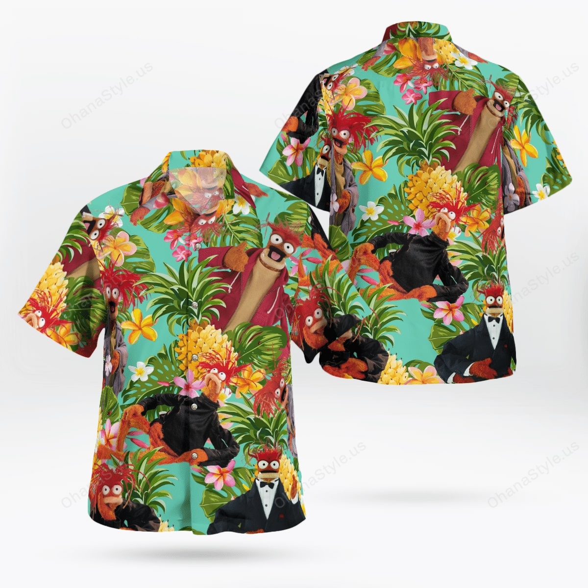 Pepé The King Prawn Tropical Hawaiian Shirt Pepé The King Prawn Tropical Hawaiian Shirt