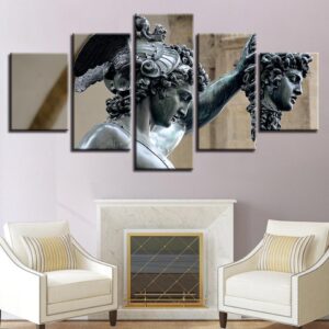Perseus And Medusa - Religion 5 Panel Canvas Art Wall Decor