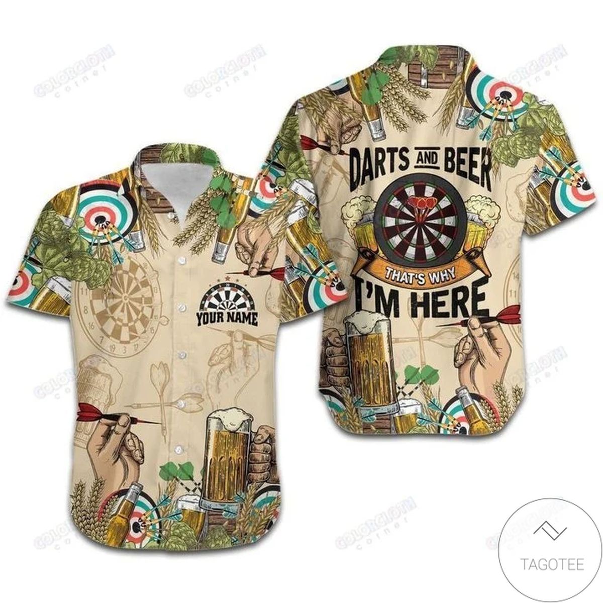 Personalized Darts And Beer That’S Why I’M Here Hawaiian Shirt Personalized Darts And Beer That’S Why I’M Here Hawaiian Shirt