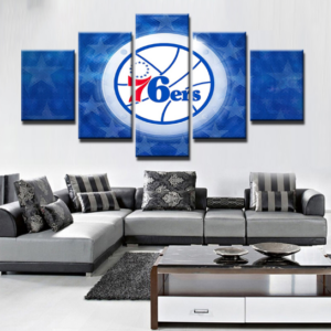 Philadelphia 76Ers - Sport 5 Panel Canvas Art Wall Decor