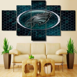 Philadelphia Eagle Logo - Sport 5 Panel Canvas Art Wall Decor