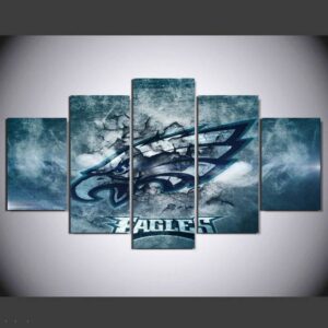Philadelphia Eagles 3 - Sport 5 Panel Canvas Art Wall Decor
