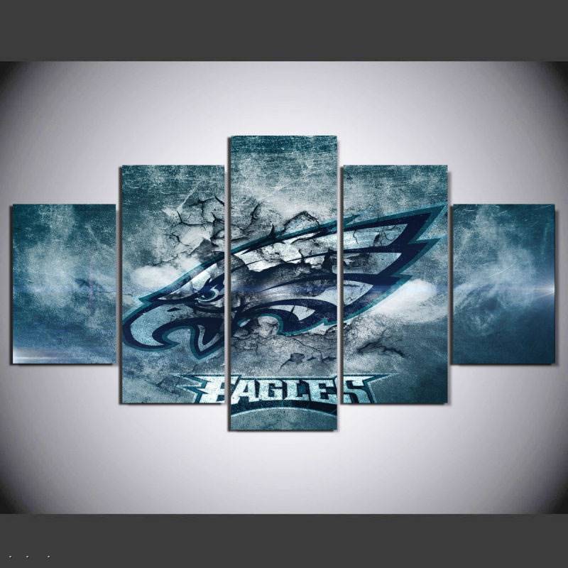 Philadelphia Eagles 3 - Sport 5 Panel Canvas Art Wall Decor Philadelphia Eagles 3 - Sport 5 Panel Canvas Art Wall Decor