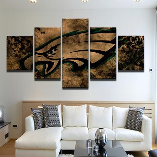 Philadelphia Eagles 4 - Sport 5 Panel Canvas Art Wall Decor Philadelphia Eagles 4 - Sport 5 Panel Canvas Art Wall Decor