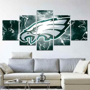 Philadelphia Eagles American Football - Sport 5 Panel Canvas Art Wall Decor