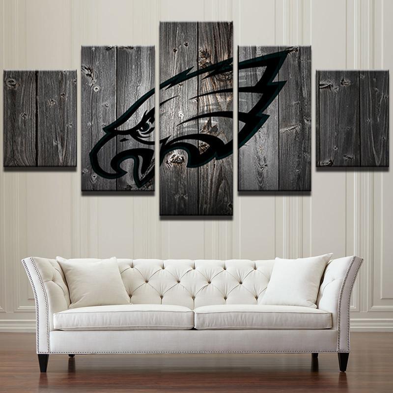 Philadelphia Eagles Football - Sport 5 Panel Canvas Art Wall Decor Philadelphia Eagles Football - Sport 5 Panel Canvas Art Wall Decor