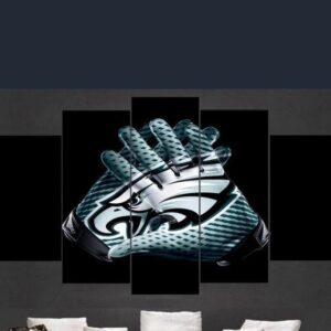 Philadelphia Eagles Hand Sports Team - Sport 5 Panel Canvas Art Wall Decor