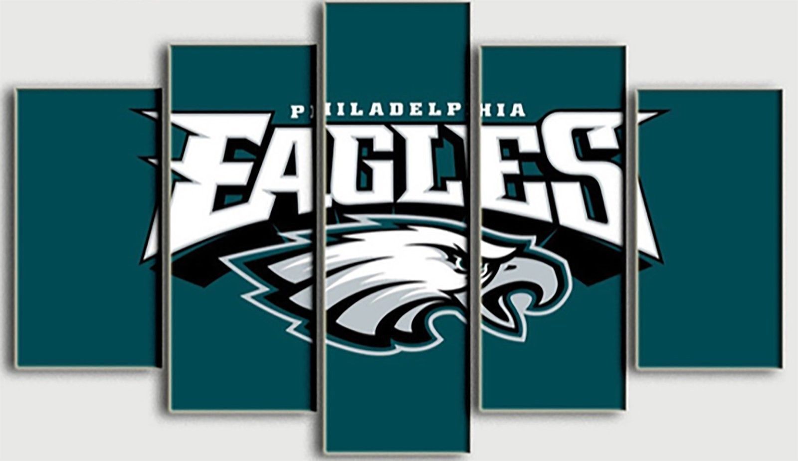 Philadelphia Eagles Logo - Sport 5 Panel Canvas Art Wall Decor Philadelphia Eagles Logo - Sport 5 Panel Canvas Art Wall Decor
