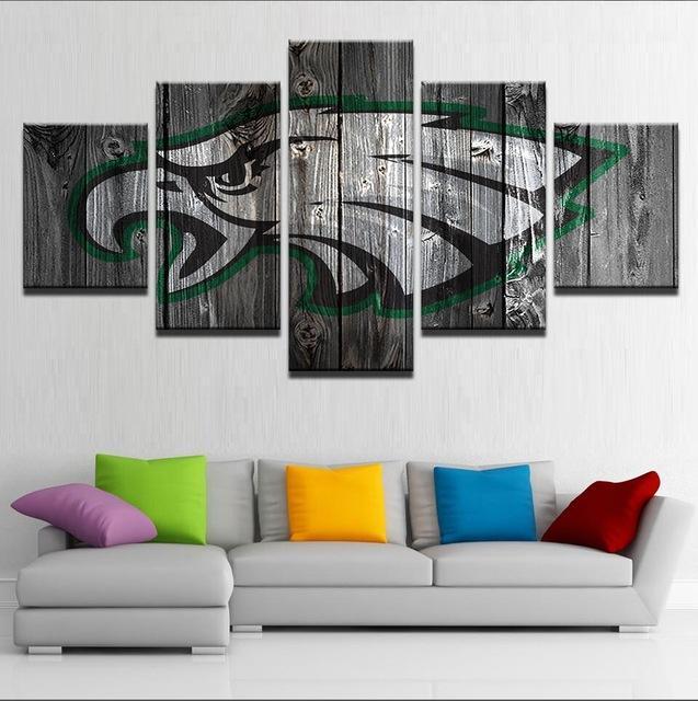 Philadelphia Eagles Sports Team - Sport 5 Panel Canvas Art Wall Decor Philadelphia Eagles Sports Team - Sport 5 Panel Canvas Art Wall Decor