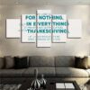 Philippians 4:8 ‘Be Careful For Nothing; But In Everything By Prayer’ Bible Verse - Religion 5 Panel Canvas Art Wall Decor