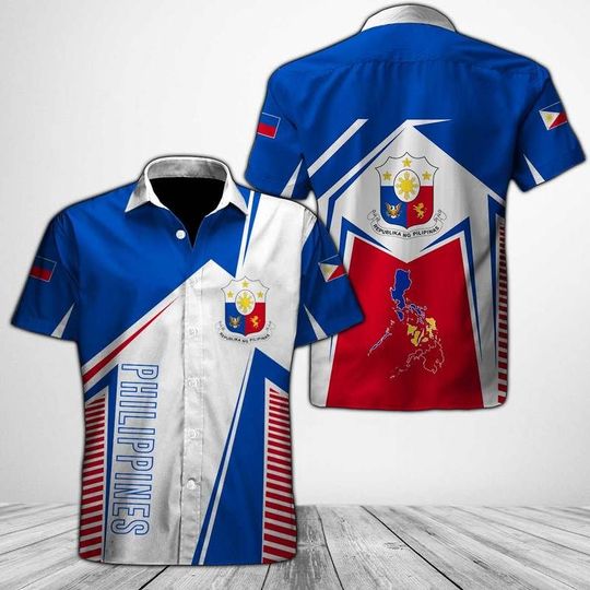 Philippines Hawaiian Shirt Summer Button Up Philippines Hawaiian Shirt Summer Button Up