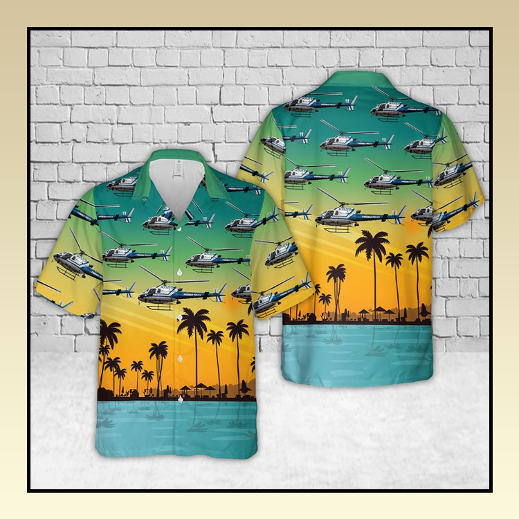 Phoenix Police Helicopter Hawaiian Shirt Phoenix Police Helicopter Hawaiian Shirt