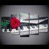 Piano Keys - Music 5 Panel Canvas Art Wall Decor