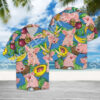 Pig Love Fruit All Over Printed Hawaiian Shirt