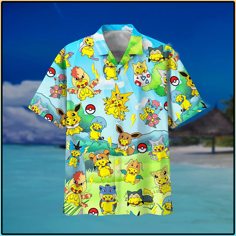 Pikachu Pokemon Summer Hawaiian Shirt Pikachu Pokemon Summer Hawaiian Shirt
