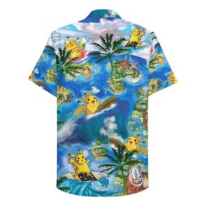 Pikachu Surfing Hawaiian Shirt