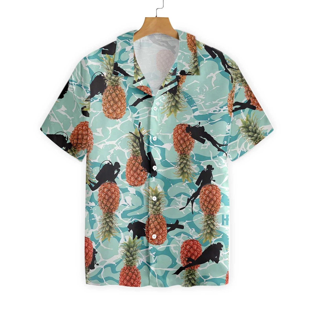 Pineapple Scuba Diving Ocean Hawaiian Shirt Pineapple Scuba Diving Ocean Hawaiian Shirt