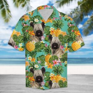 Pineapple Skye Terrier Hawaiian Shirt Summer Button Up