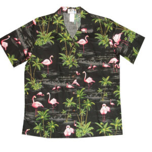 Pink Flamingo Short Sleeve Hawaiian Shirt