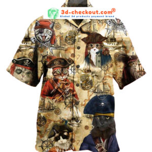 Pirate Cat Unisex Hawaiian Shirt