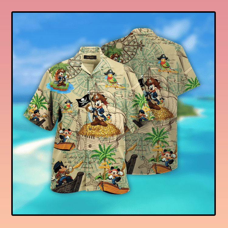 Pirate Mickey Unisex Hawaiian Shirt Pirate Mickey Unisex Hawaiian Shirt