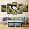 Pittsburgh Penguins Nhl Team - Sport 5 Panel Canvas Art Wall Decor