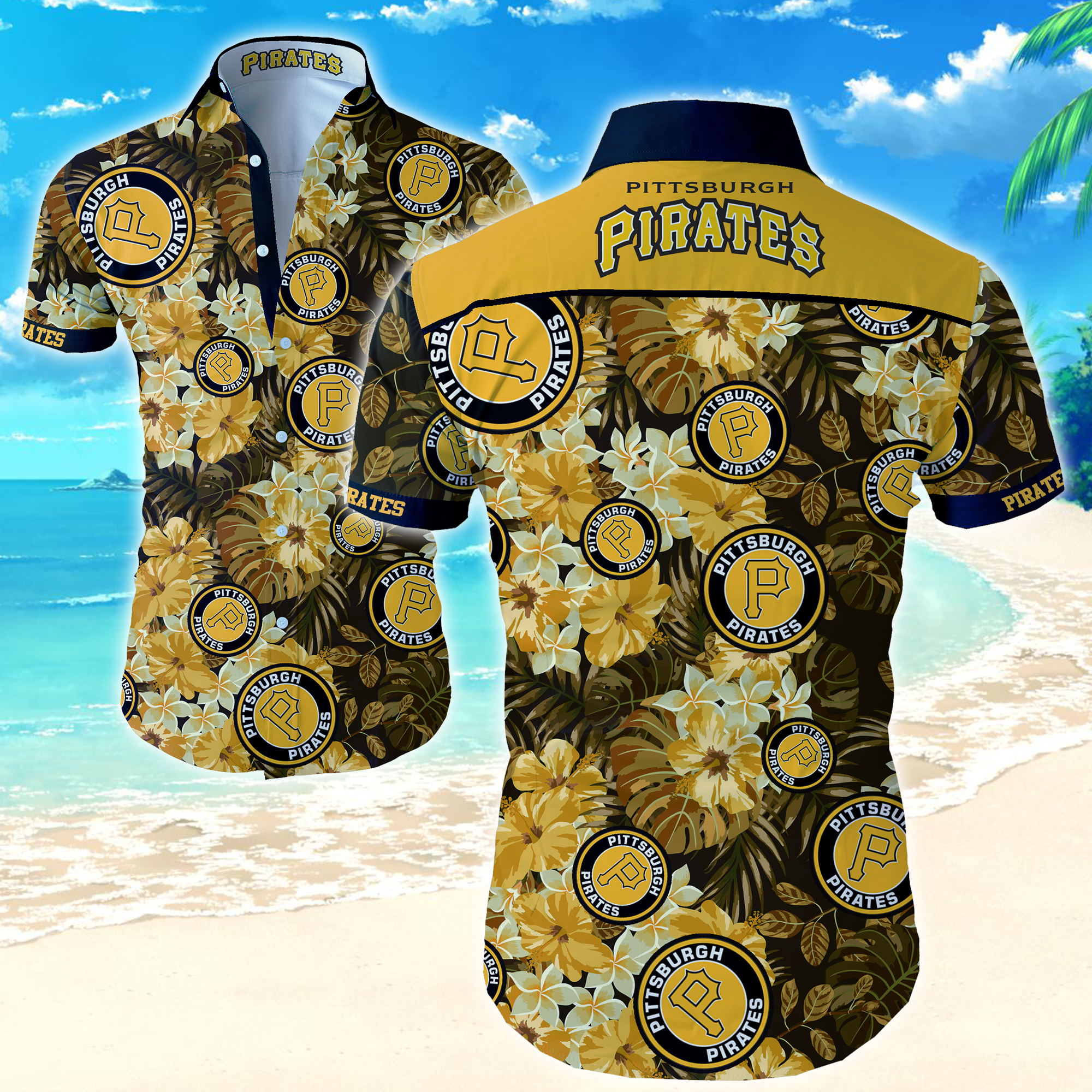 Pittsburgh Pirates Hawaiian Shirt Summer Button Up Pittsburgh Pirates Hawaiian Shirt Summer Button Up