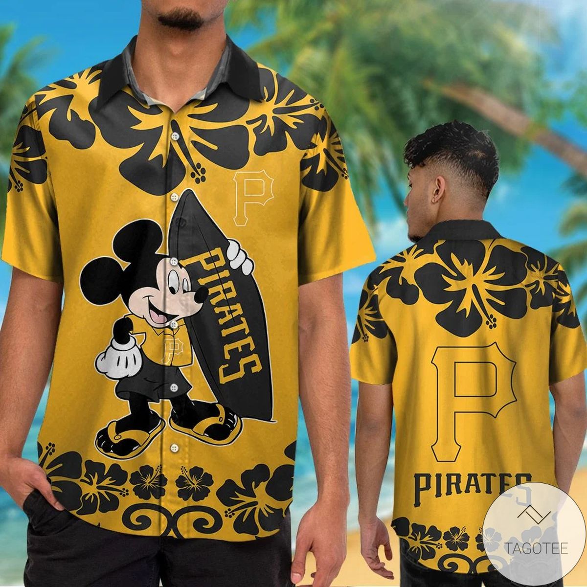 Pittsburgh Pirates Mickey Mouse Hawaiian Shirt Pittsburgh Pirates Mickey Mouse Hawaiian Shirt