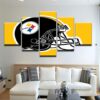 Pittsburgh Steelers 5 - Sport 5 Panel Canvas Art Wall Decor