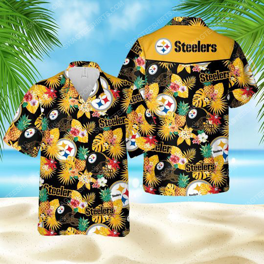 Pittsburgh Steelers Football Team Summer Vacation Hawaiian Shirt Pittsburgh Steelers Football Team Summer Vacation Hawaiian Shirt