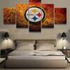 Pittsburgh Steelers Team - Sport 5 Panel Canvas Art Wall Decor