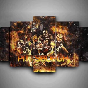 Pittsburgh Steelers - Sport 5 Panel Canvas Art Wall Decor