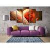 Planet The One - Space Universe 5 Panel Canvas Art Wall Decor