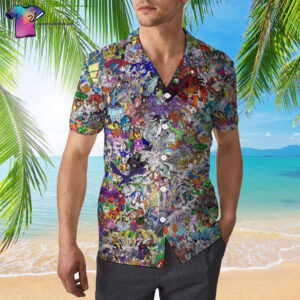 Pokemon Characters All Over Print Hawaiian Shirt