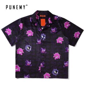 Pokémon Gengar Pattern Hawaiian Shirt