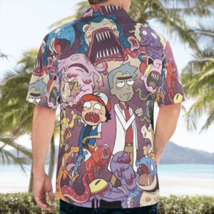 Pokemon Rick And Morty Hawaiian Shirt