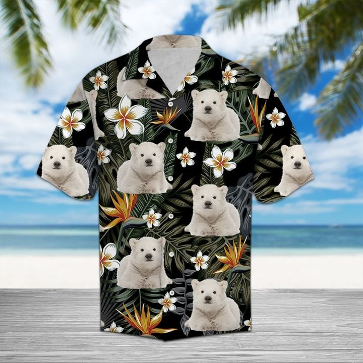 Polar Bear Hawaiian Shirt Summer Button Up Polar Bear Hawaiian Shirt Summer Button Up