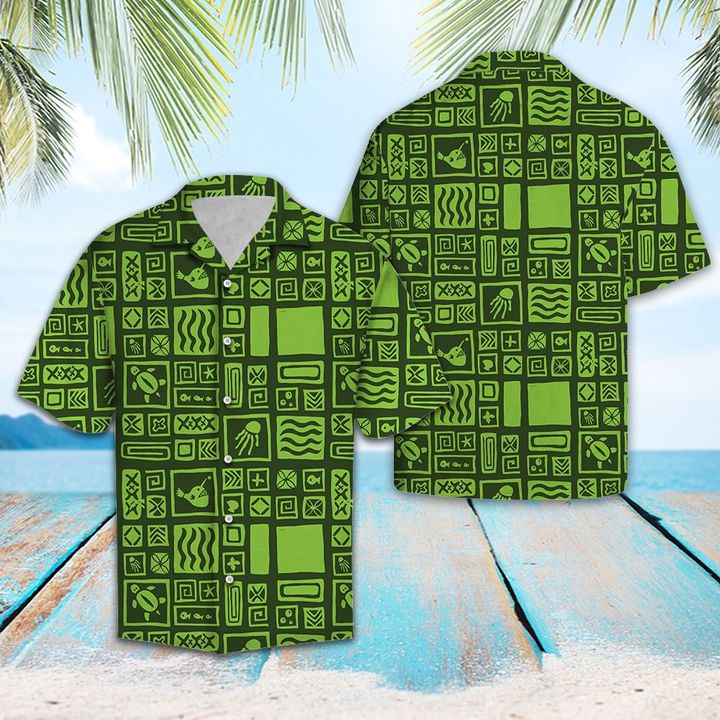 Polynesian Hawaiian Hawaiian Shirt Summer Button Up Polynesian Hawaiian Hawaiian Shirt Summer Button Up
