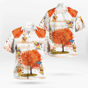 Pooh Autumn Hawaiian Shirt