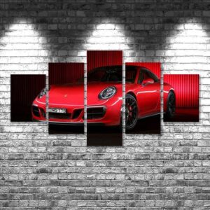 Porsche 911 02 - Automative 5 Panel Canvas Art Wall Decor