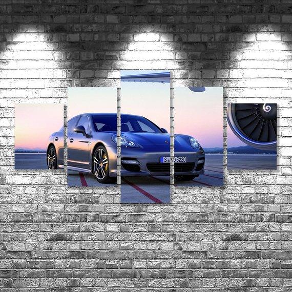 Porsche - Automative 5 Panel Canvas Art Wall Decor Porsche - Automative 5 Panel Canvas Art Wall Decor