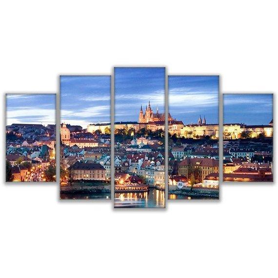 Prague 2 - Nature 5 Panel Canvas Art Wall Decor Prague 2 - Nature 5 Panel Canvas Art Wall Decor