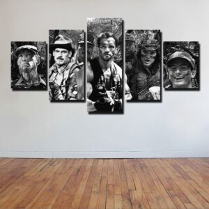 Predator Crew - Movie 5 Panel Canvas Art Wall Decor