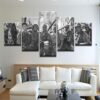 Predator Schwarzenegger Weathers - Movie 5 Panel Canvas Art Wall Decor