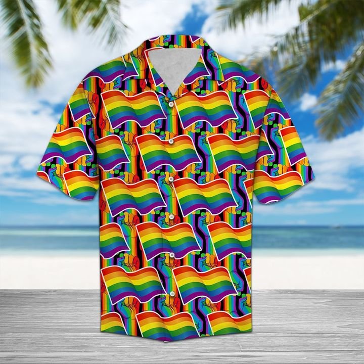 Pride Lgbt Hawaiian Shirt Summer Button Up Pride Lgbt Hawaiian Shirt Summer Button Up