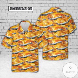 Psa Airlines Bombardier Crj-700 Hawaiian Shirt- Tagotee
