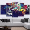 Psychedelic Astronaut - Abstract 5 Panel Canvas Art Wall Decor