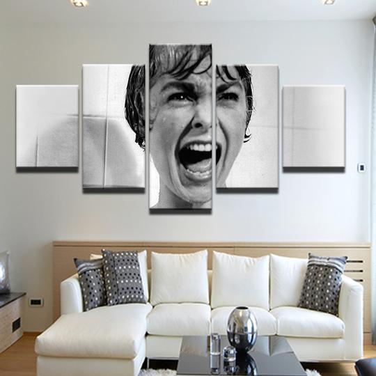 Psycho Movie Alfred Hitchcock - Movie 5 Panel Canvas Art Wall Decor Psycho Movie Alfred Hitchcock - Movie 5 Panel Canvas Art Wall Decor