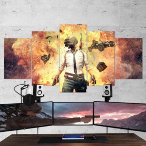 Pubg 05 - Gaming 5 Panel Canvas Art Wall Decor
